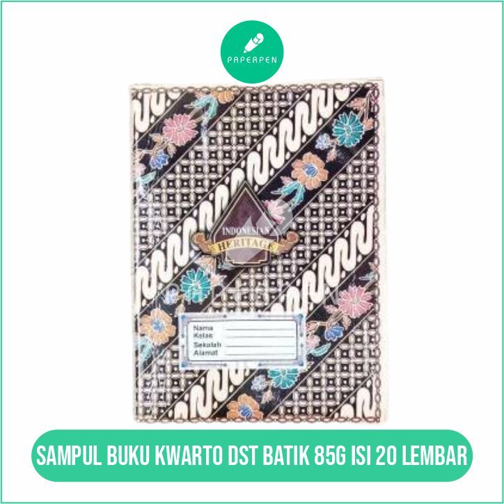 

SAMPUL BUKU KWARTO DST BATIK 85G ISI 20 LEMBAR