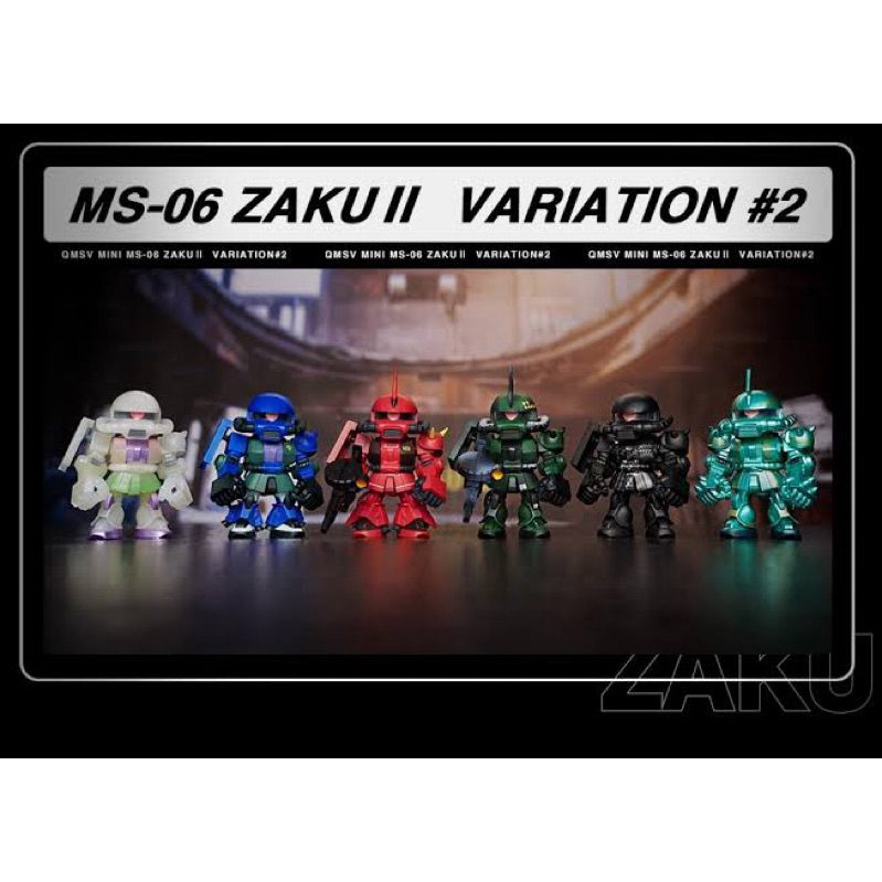 QMSV MINI MS-06 ZAKU II VARIATION 2 FIGURE BLIND BOX GUNDAM