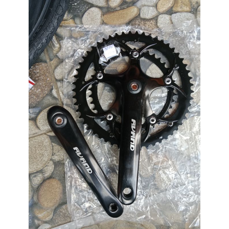Crank 2 speed alloy 53-39T avand