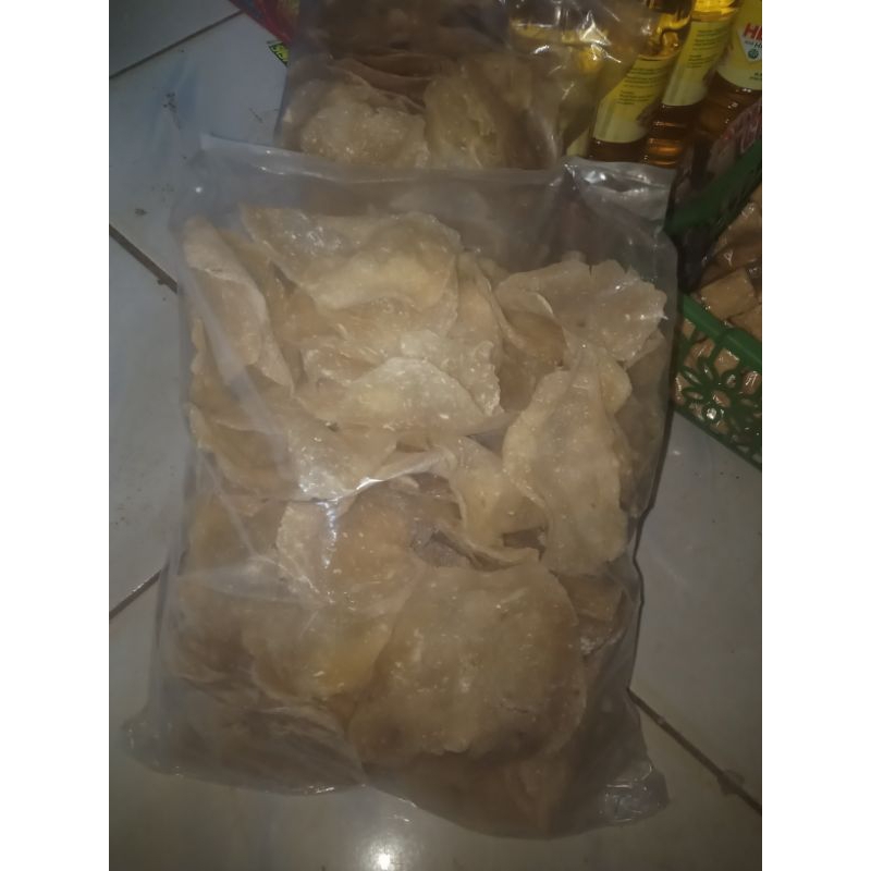 

kerupuk singkong/opak || cantor mentah