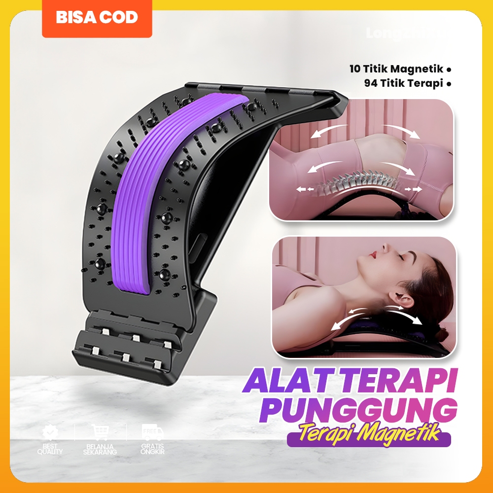 Alat Terapi Pijat Punggung Badan Bungkuk Sakit Pinggang Nyeri Tulang Belakang Sandaran Kursi Duduk