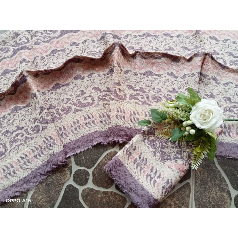 KAIN BATIK CIREBON TRUSMI BATIK FARIZA VISCOSE VISKOS FISKOS CAP TULIS SETELAN KHAS CIREBON BATIK FA