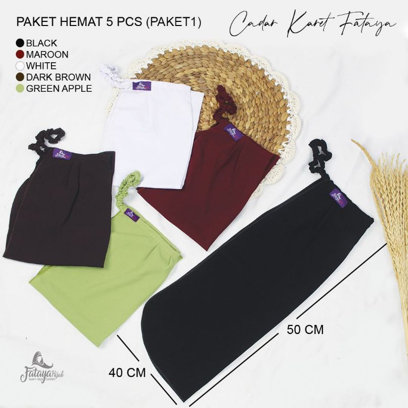 FATAYA HIJAB Paket Ekonomis Cadar Karet Matt wolfis