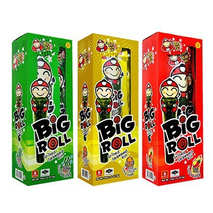 

Tao Kae Noi Big Roll Seaweed Box | Rumput Laut Roll isi 12pcs 3,6gr | Grilled Seaweed Roll Tao Kae Noi Big Roll