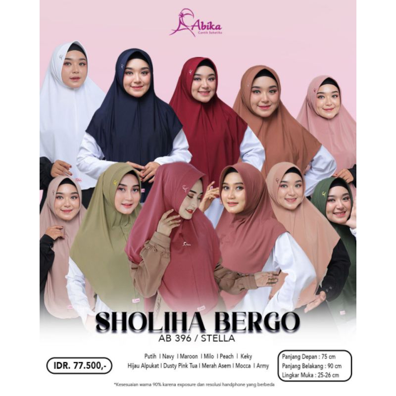HIJAB INSTAN BERGO SHOLIHA BY ABIKA HIJAB (BERGO DAILY)