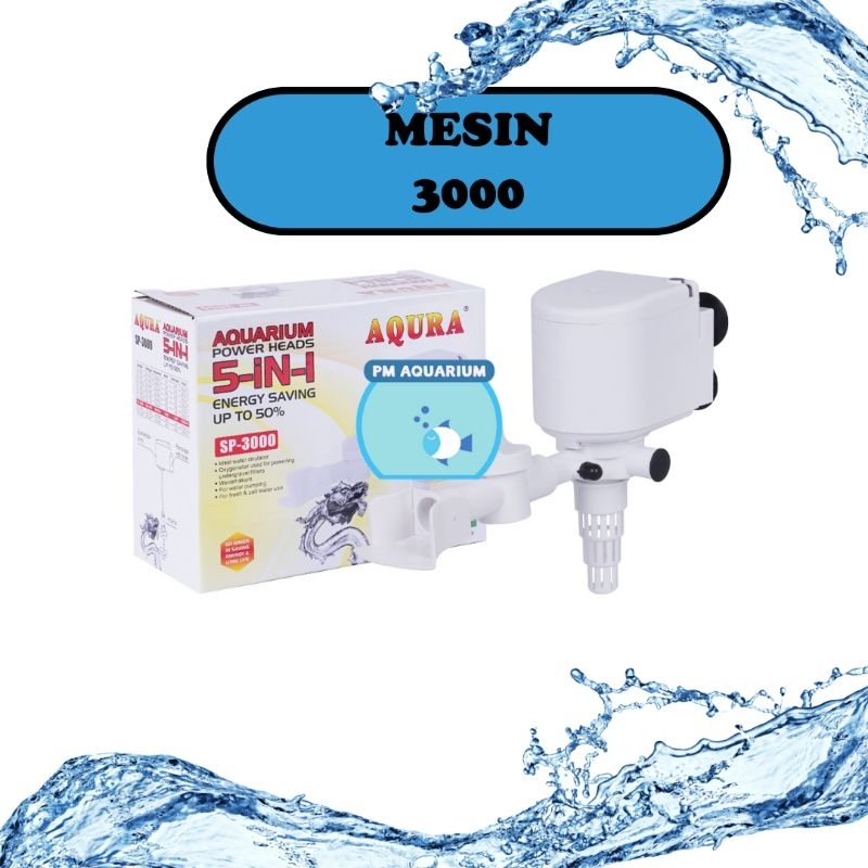 POMPA AIR CELUP AQUARIUM / RECENT AA 3000 / ARMADA AM 3000A / KIYOSAKI AR 3000 / AQURA SP 3000