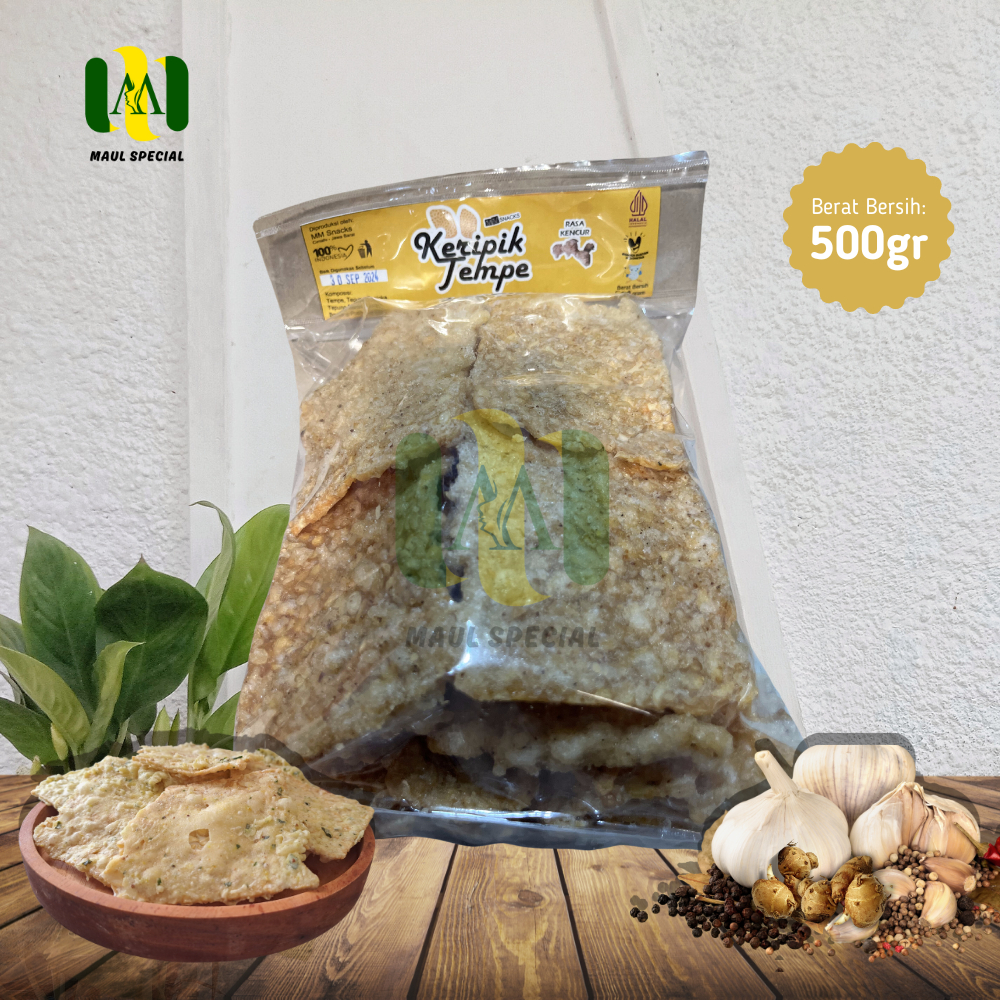 

Keripik Tempe Rasa Kencur 500 Gram Makanan Oleh-oleh Bandung