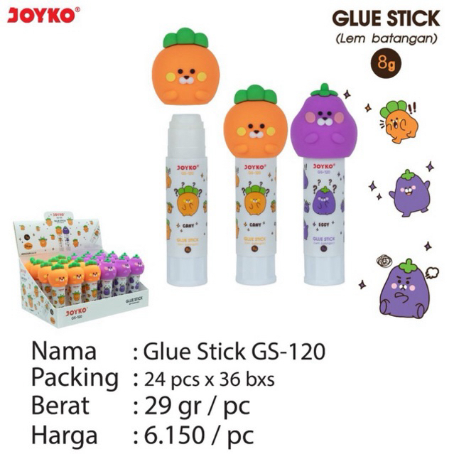 

( 1 pcs ) Glue Stick GS-120 / Lem Batangan Fancy 8gr Gs120 / Lem Stik 8 gram Joyko