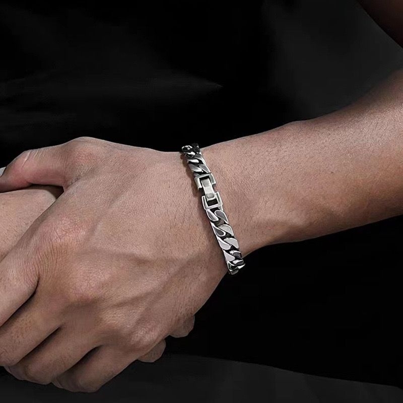 Gelang Pria Rantai Titanium Asli Original Model Terbaru