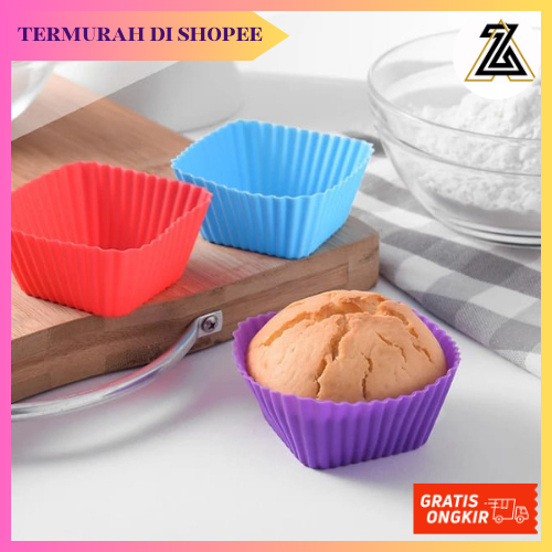 CETAKAN SILICONE CAKE PUDDING AGAR-AGAR CUP CAKE TEBAL TAHAN PANAS / CETAKAN MUFFIN KUE CUP CAKE