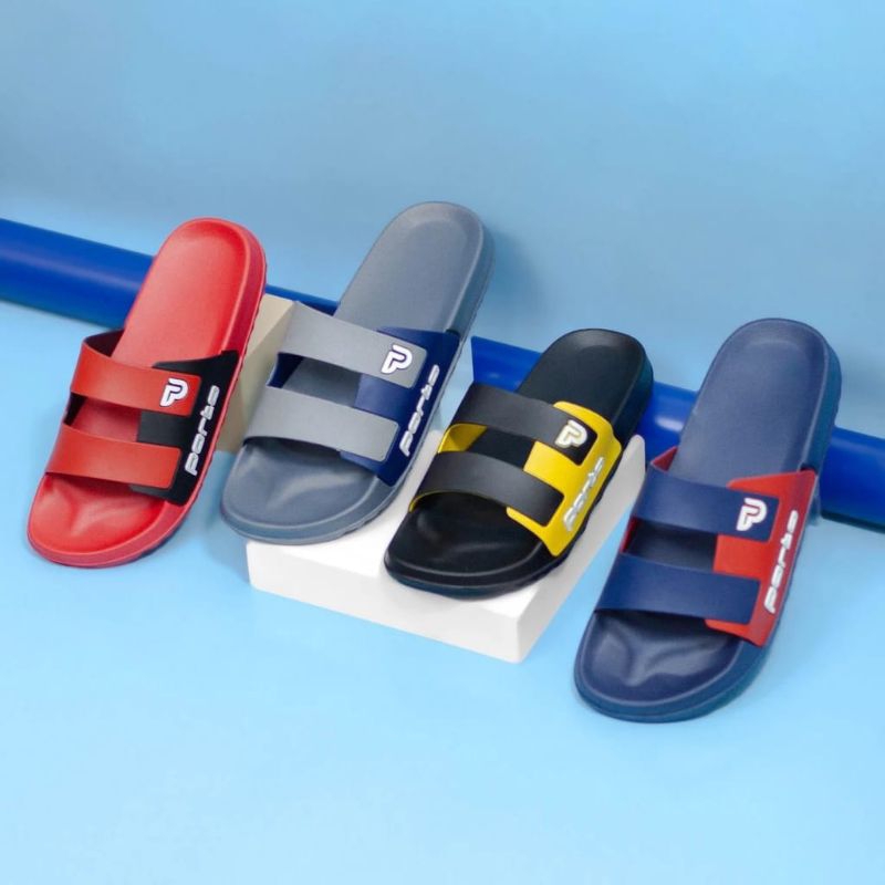Porto 1048M- Sandal Pria Twotoon Slide Sendal Selop Harian Model Trendy Nyaman