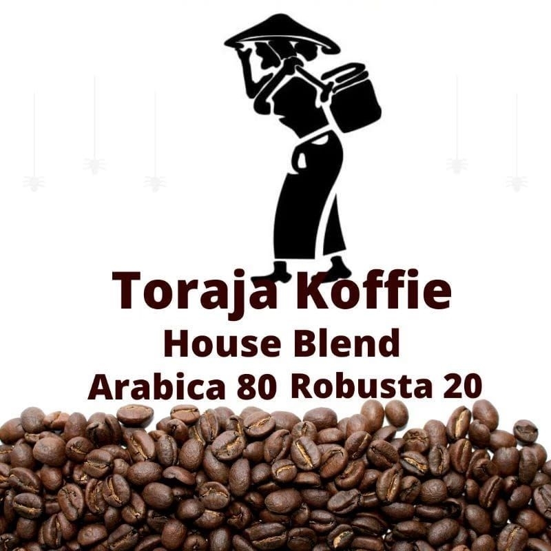 

Toraja Koffie Kopi House Blend Toraja Robusta Biji Kopi Arabika Toraja 500gr