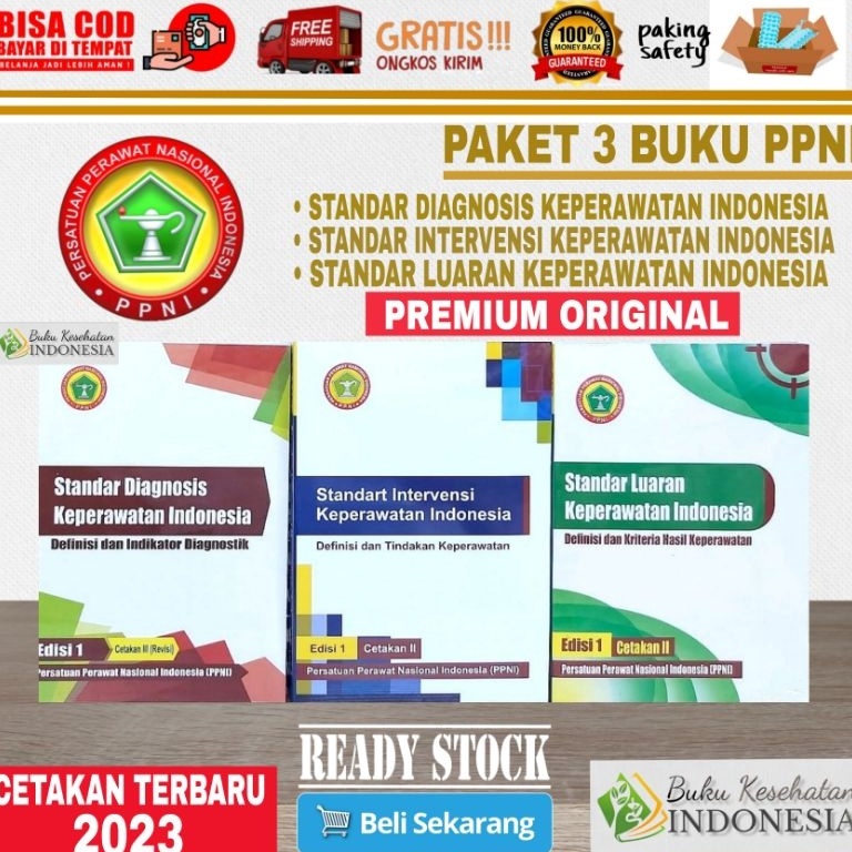 KODE N2M4 PAKET 3 BUKU PPNI KEPERAWATAN SDKI SIKI SLKI pelengkap NANDA NIC NOC ASKEP 3S SDKI SIKI SL