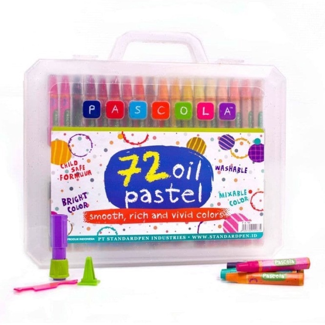 

KODE A6Y3 CRAYON PASCOLA ISI 72 WARNA OIL PASTEL KRAYON