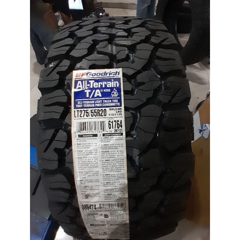 BAN MOBIL BFG 275 55 R20 BFGOODRICH
