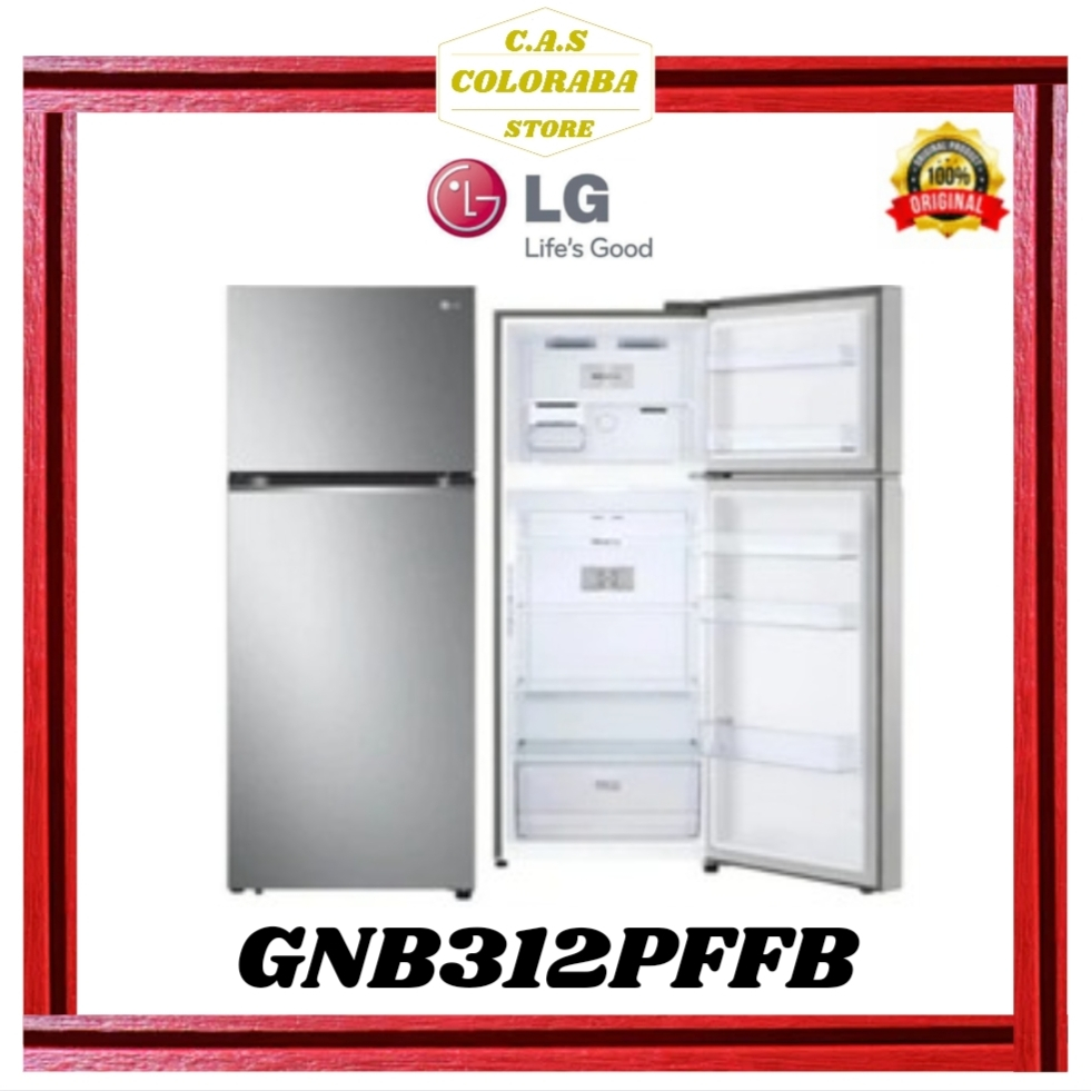 KULKAS LG GNB312PFFB KULKAS 2 PINTU 315L INVERTER GN-B312PFFB GN-B312 GNB312 LG KULKAS 2 PINTU