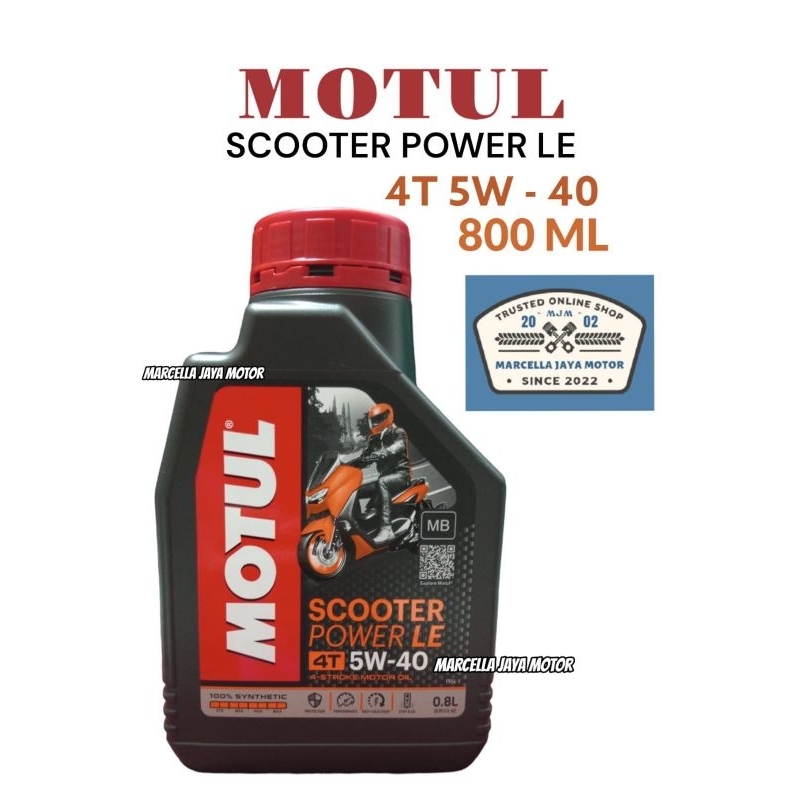 OLI MOTUL SCOOTER POWER LE 4T 5W-40 1 LITER OLI MOTUL MATIC 1LITER