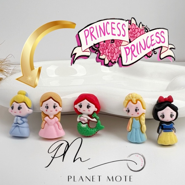 ORIGINAL Resin Clay Princes Disney 1 Pcs