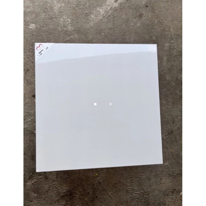 KERAMIK LANTAI MURAH PUTIH POLOS MUSTIKA PLAIN WHITE LIGHT 60X60 KW1