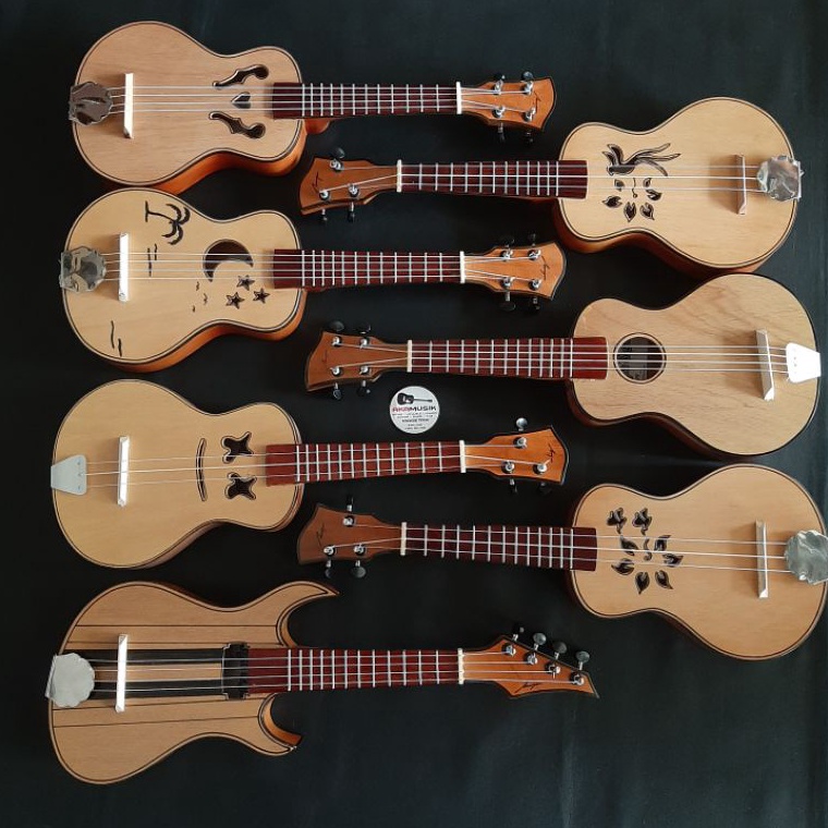 ART K65J ukulele kentrung pare tipis senar 3 dan senar 4 bonus pick