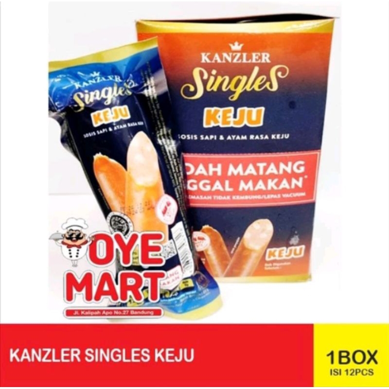 

Sosis Kanzler Singles Keju 65gr 1 Box Isi 12 Pcs