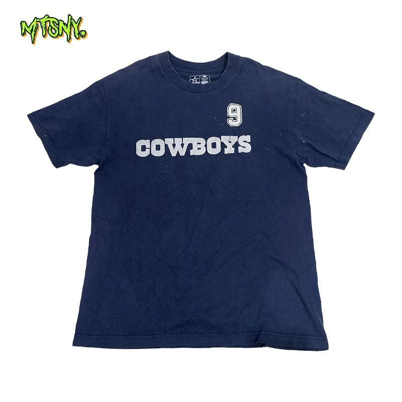 Kaos T-shirt Vintage NFL Football Dallas Cowboys Romo Jadul Lawas