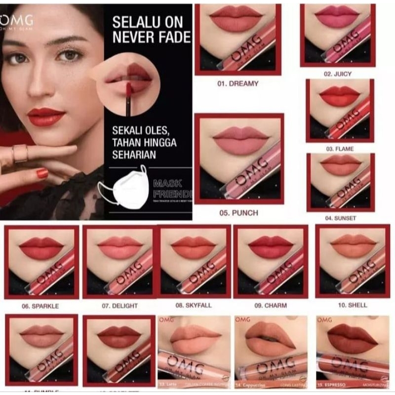 OMG OH MY GLAM MATTE KISS Lip cream 3,5 gram