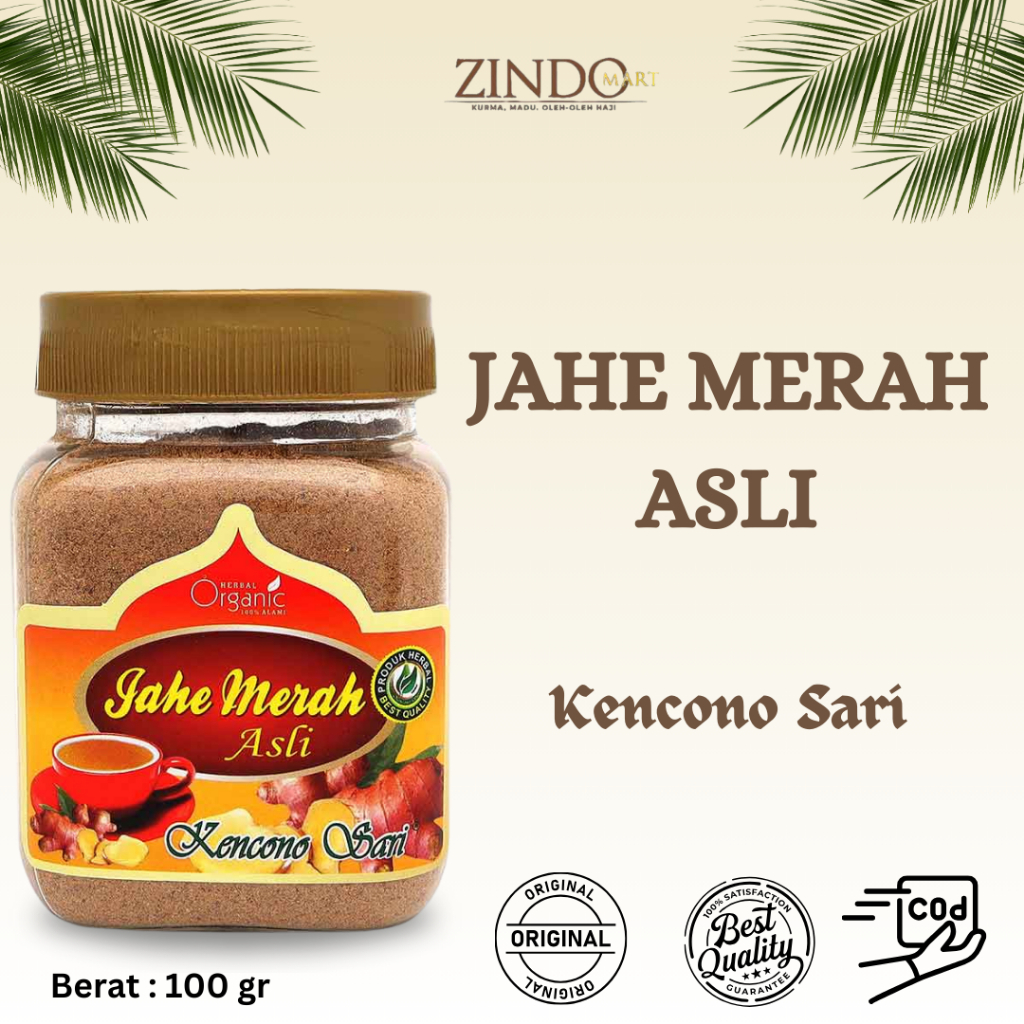 

JAHE MERAH ASLI TOPLES 100GR - KENCONO SARI