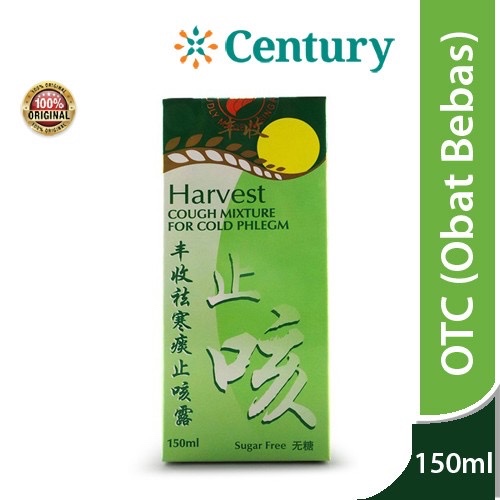 HARVEST COUGH MIXTURE 150ml/ OBAT BATUK HERBAL/ OBAT BATUK BERDAHAK