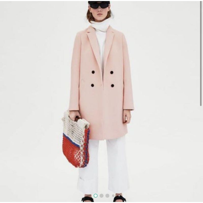 Zara Dusty Pink Coat (Preloved)