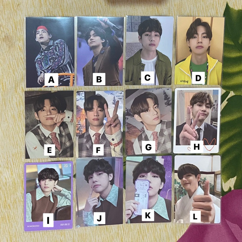 OFFICIAL PHOTOCARD BTS V TAEHYUNG  2017 PTD BE LITTLE WISHES SOWOOZOO DALMAJUNG