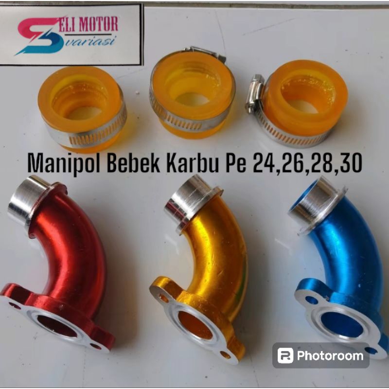 Manipol Manifold Teflon Bebek Karbu Pe 24 26 28 30 PNP Grand Karisma Prima Supra Alumunium