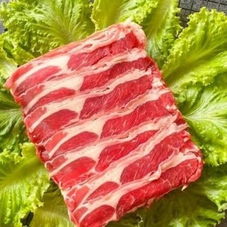 

1111 US Beef Slice Ekonomis 5 gr Daging Sapi Slice Yoshinoya Yakiniku US shortplate