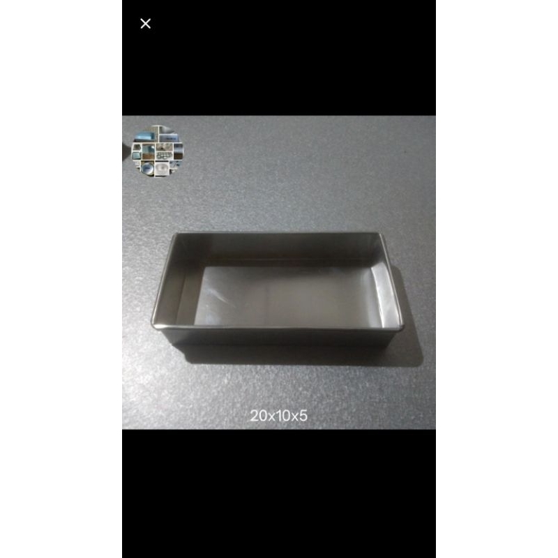 loyang brownies ukuran 20x10x5