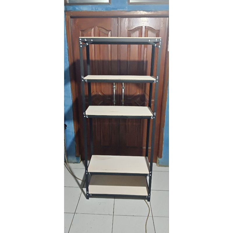 Rak serbaguna P70cm L35cm T170cm 5 susun. Rak toko. rak penyimpanan. rak dapur. rak custom. rak buku