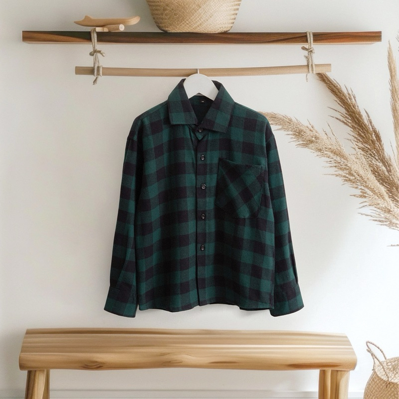 Kemeja Flanel Series - Kemeja Kotak Kotak - kemeja anak laki laki & Perempuan