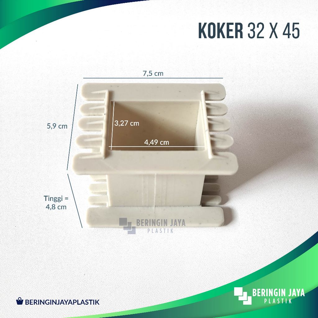 Koker Trafo Kotak 32x45 / Bobin Bobbin Dudukan Besi Plat Keren Kern Travo Tahan Panas Bahan Plastik 