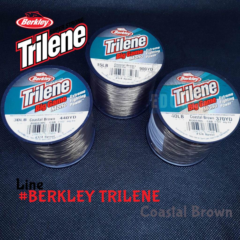 BERKLEY TRILENE BIG GAME MONO MADE IN USA - COASTAL BROWN