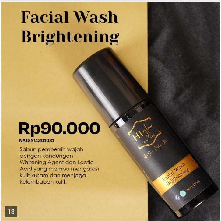 FACIAL WASH BRIGHTENING HI GLOW SKINCARE