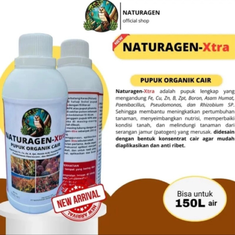 spesial 2 botol Pupuk naturagen x-tra pupuk cair
