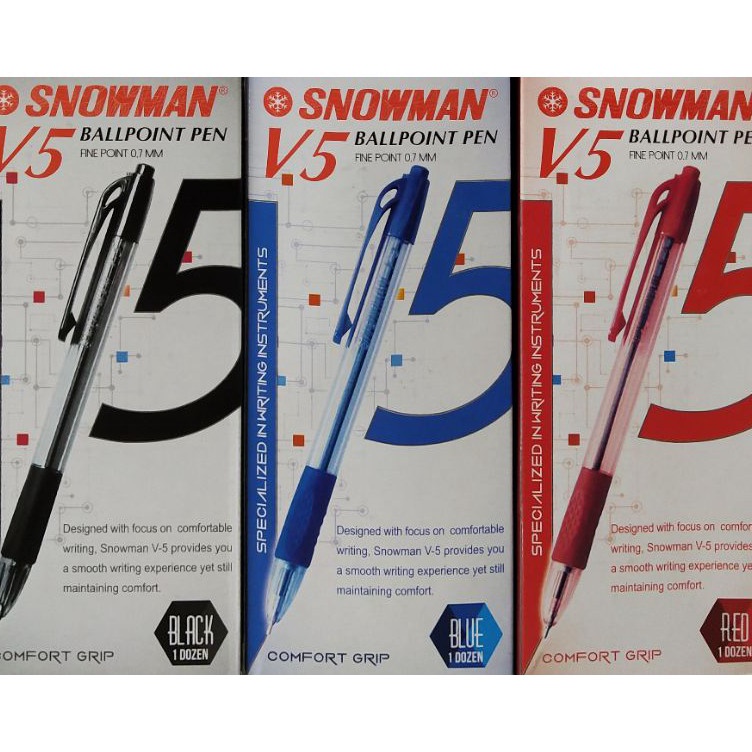 

KODE D7V2 Pulpen Snowman V5 7mm 1pak12pcs