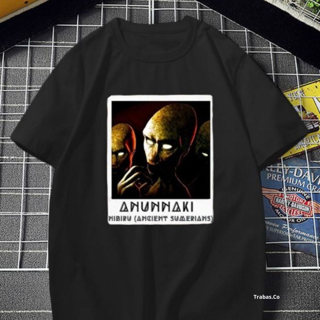 Hipokrit Oficial Shop - Oversize T-Shirt Distro Black Unisex Basic Anunaki