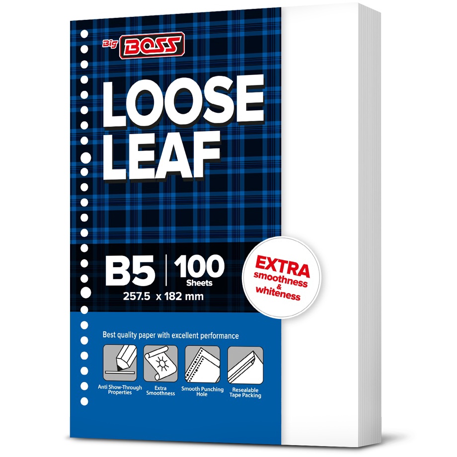 

Sekarang Viral Big Boss Loose Leaf B5 Polos 1 Lembar Kertas Binder