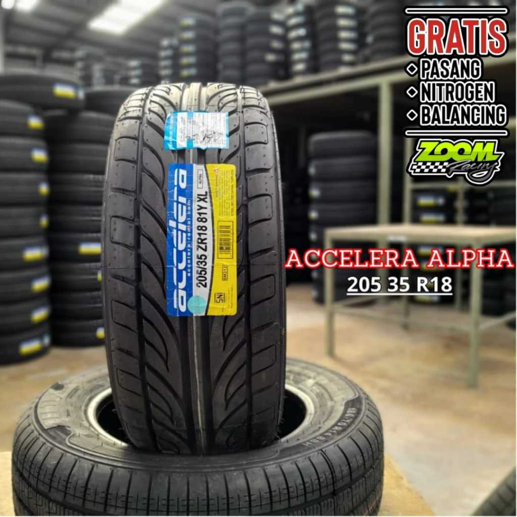 Ban Mobil Rotasi Radial Size 205/35 R18 ACCELERA ALPHA 205 35 Ring 18