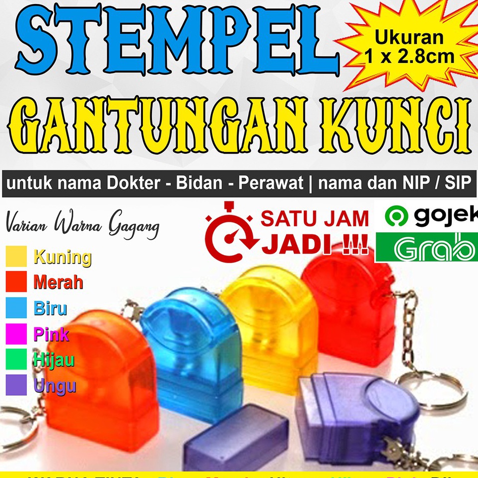 

Tinggi Peminat STEMPEL BIDAN DOKTER APOTEKER JABATAN NO HP FLASH WARNA OTOMATIS GANTUNGAN TRNSPRAN 1x28mm