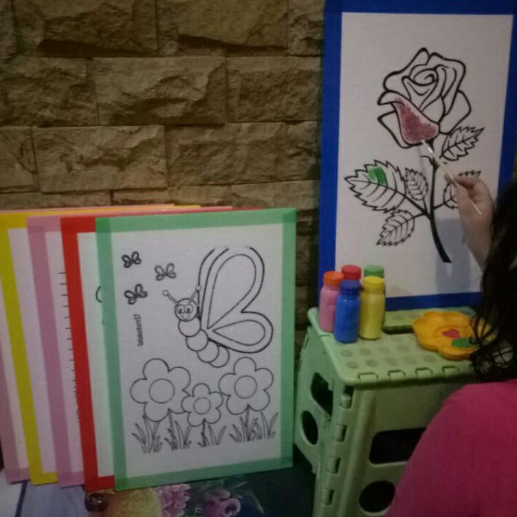 

Diskon sd 7 Paket hemat 6 pcs gambar melukis sterefoammewarnai sterefoam 5 cat 3mlperalatan mewarnai