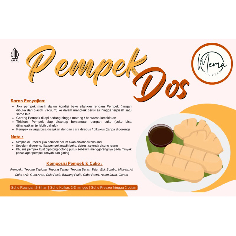 

Pempek Dos Frozen isi 5pc