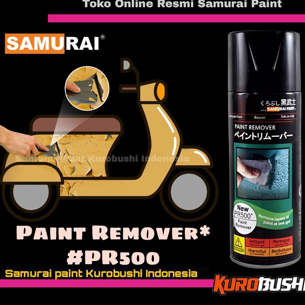 

KODE X8I4 Samurai Paint PR5 Paint Remover 3ML Cairan Pengelupas cat remofer samurai