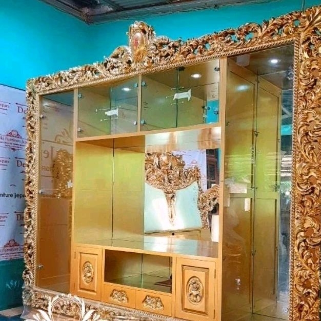 LEMARI TV MEWAH LEMARI TV MEWAH JEPARA RAK TV MEWAH MEJA TV MEWAH BACKDROP TV MEWAH KAYU