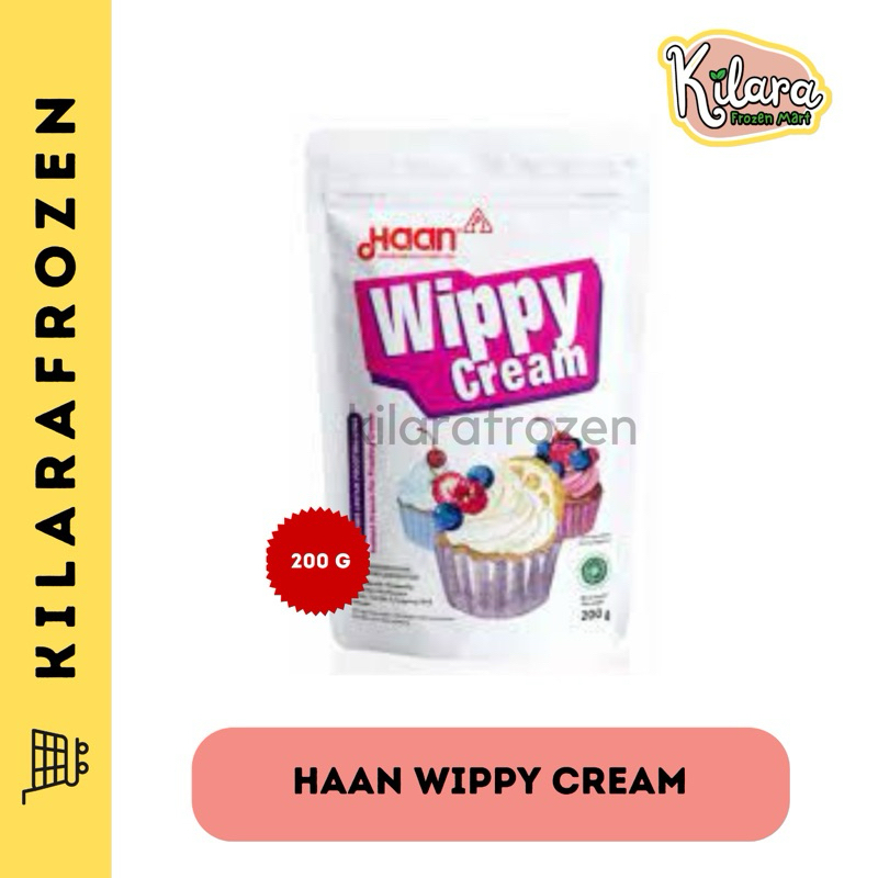 

HAAN WIPPY CREAM POUCH 200 GRAM - KILARA FROZEN MART